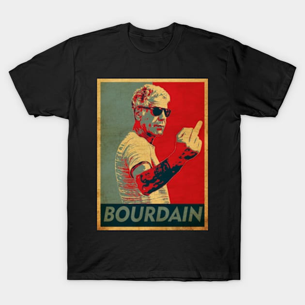 Anthony Bourdain T-Shirt by Teling Balak